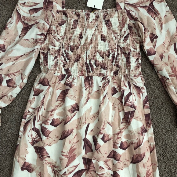 House of Harlow 1960 Womens Linen Midi Dress Banana Leaf - Picture 5 of 14